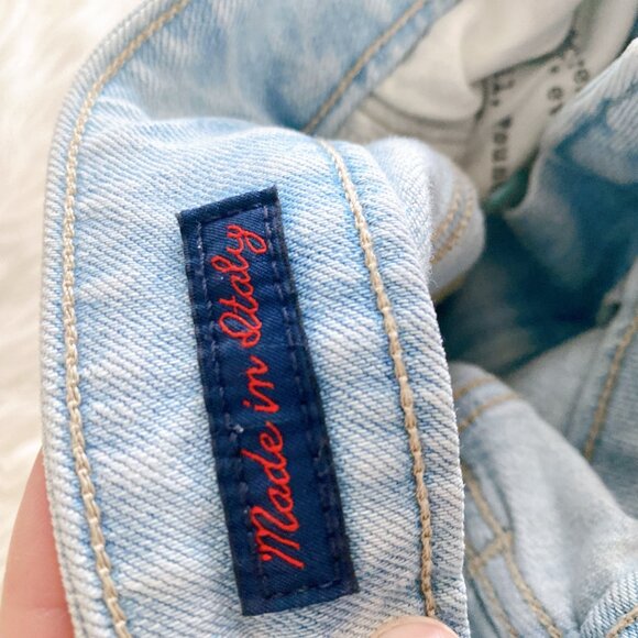 NWT True Religion Mid Rise Light Blue Straight Jean - Picture 5 of 7